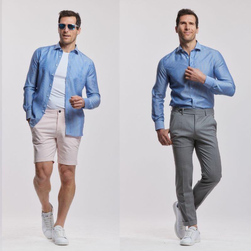 Chemise respirante Zephyr rayures