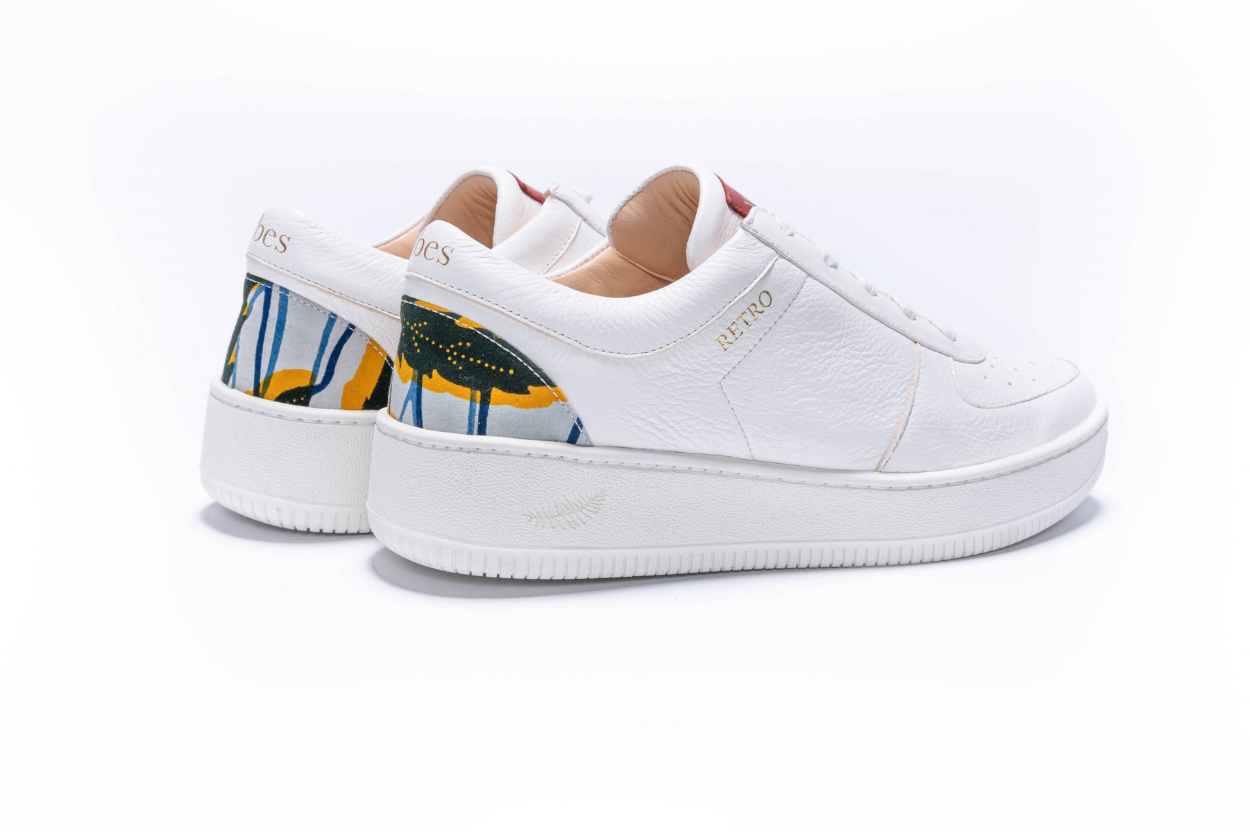Sneakers Rétro White Floral
