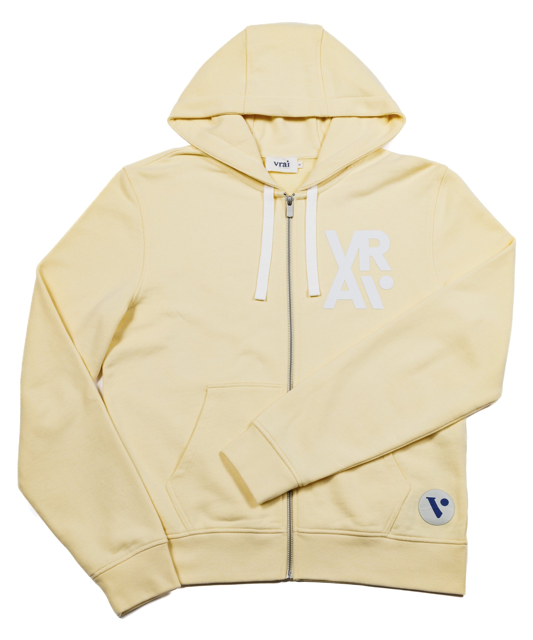 Sweat zippé vanille