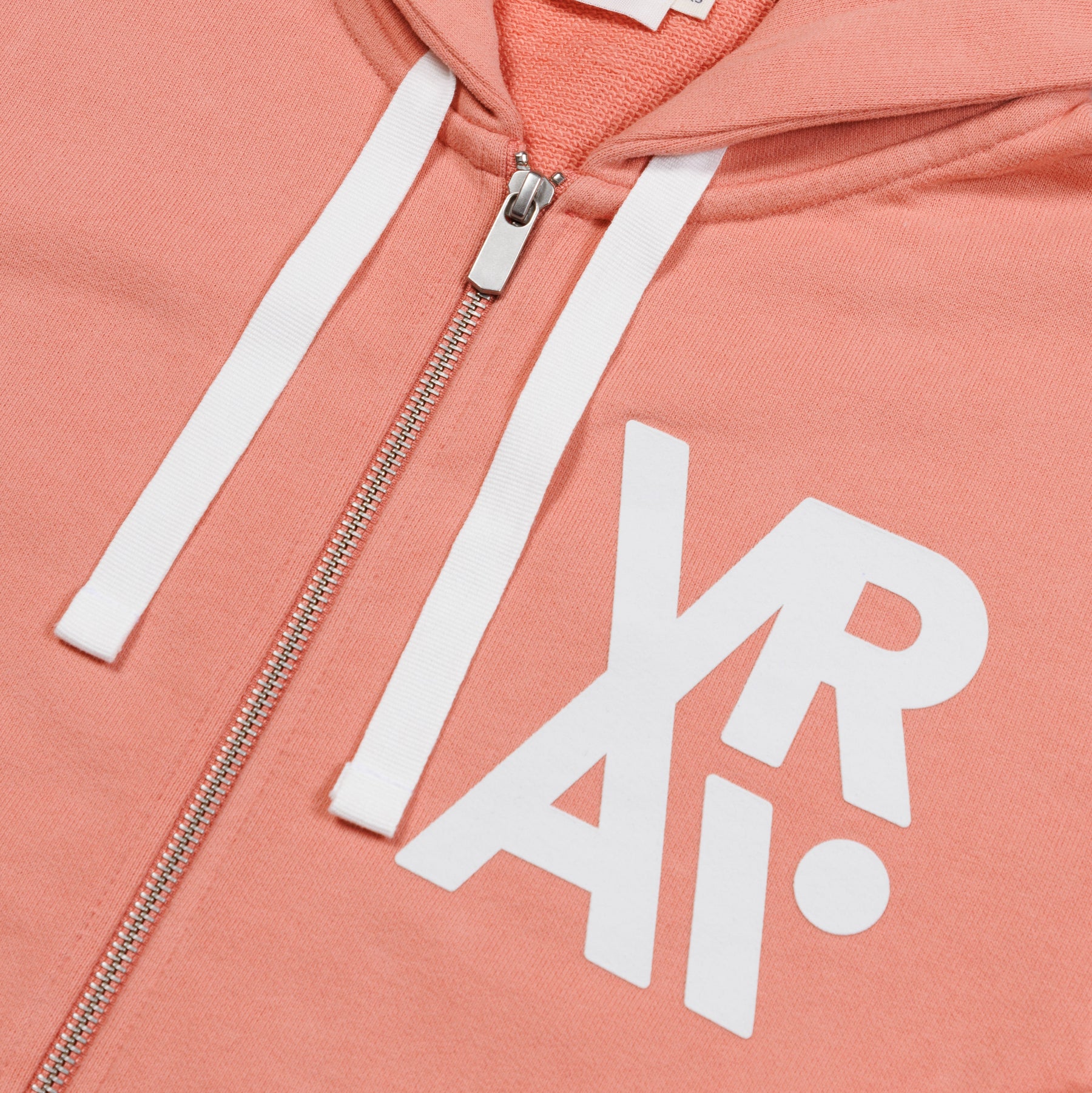 Sweat zippé corail