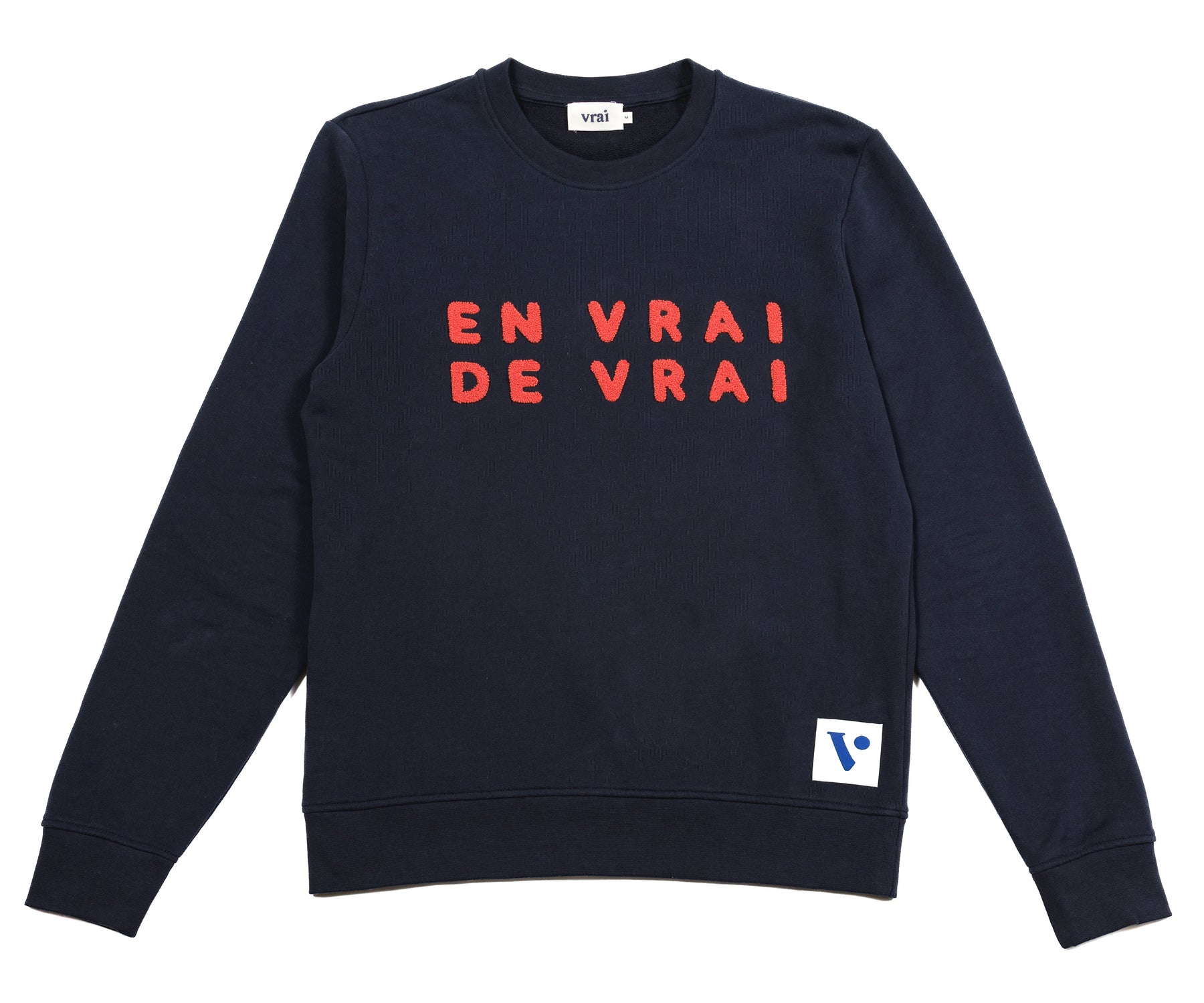Sweat "En vrai de vrai" marine