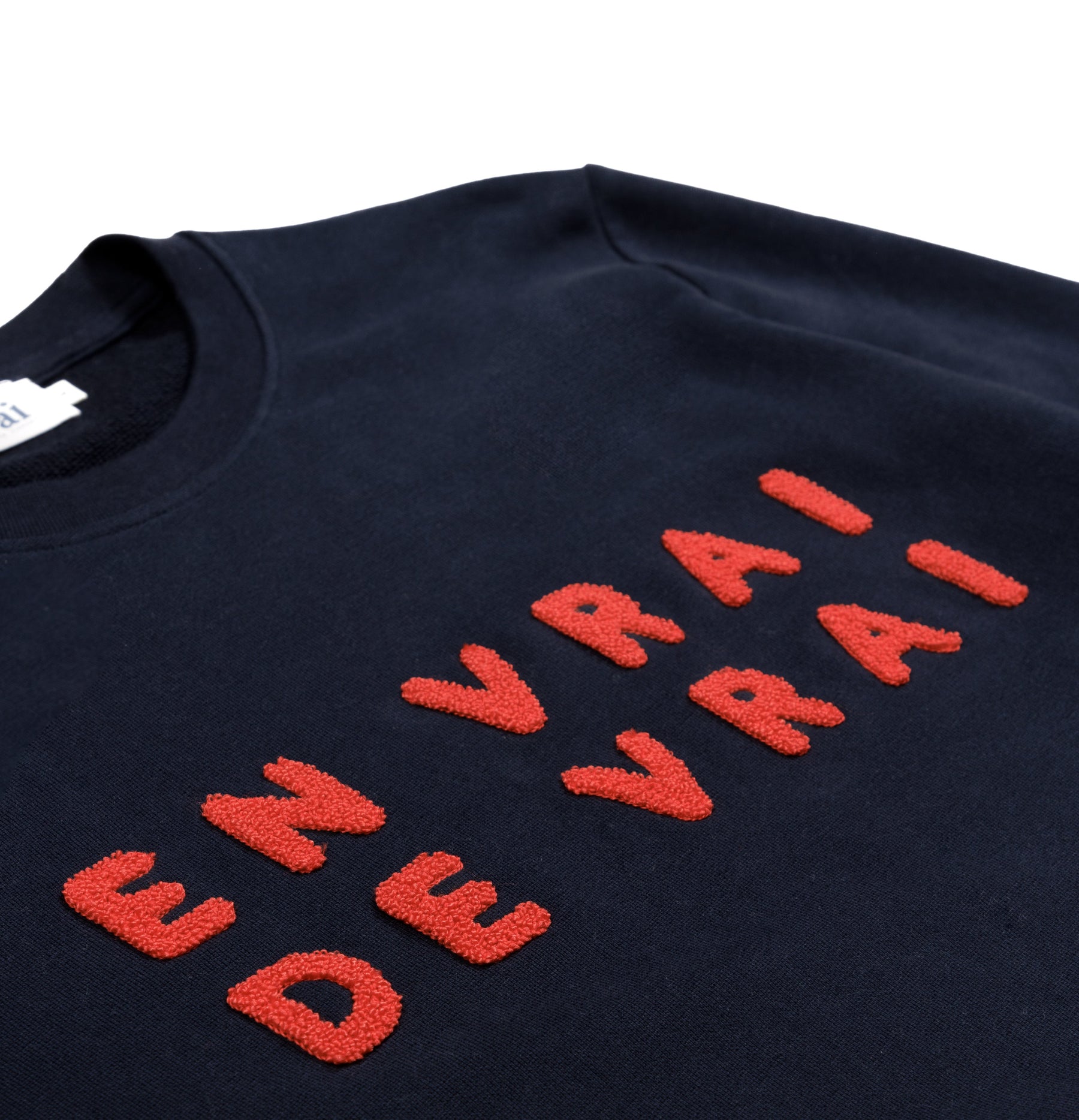 Sweat "En vrai de vrai" marine