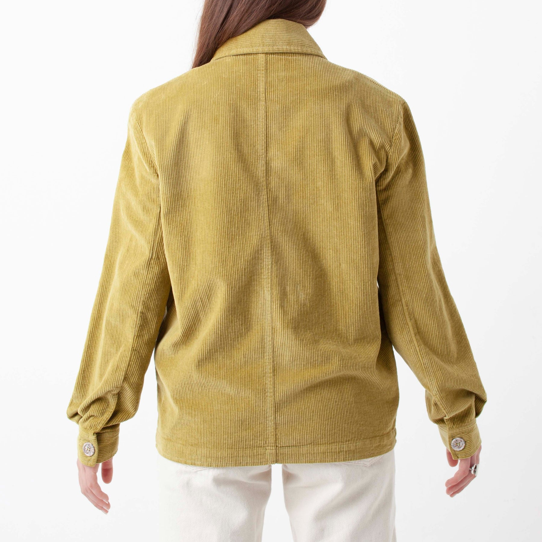 Veste velours côtelé kaki