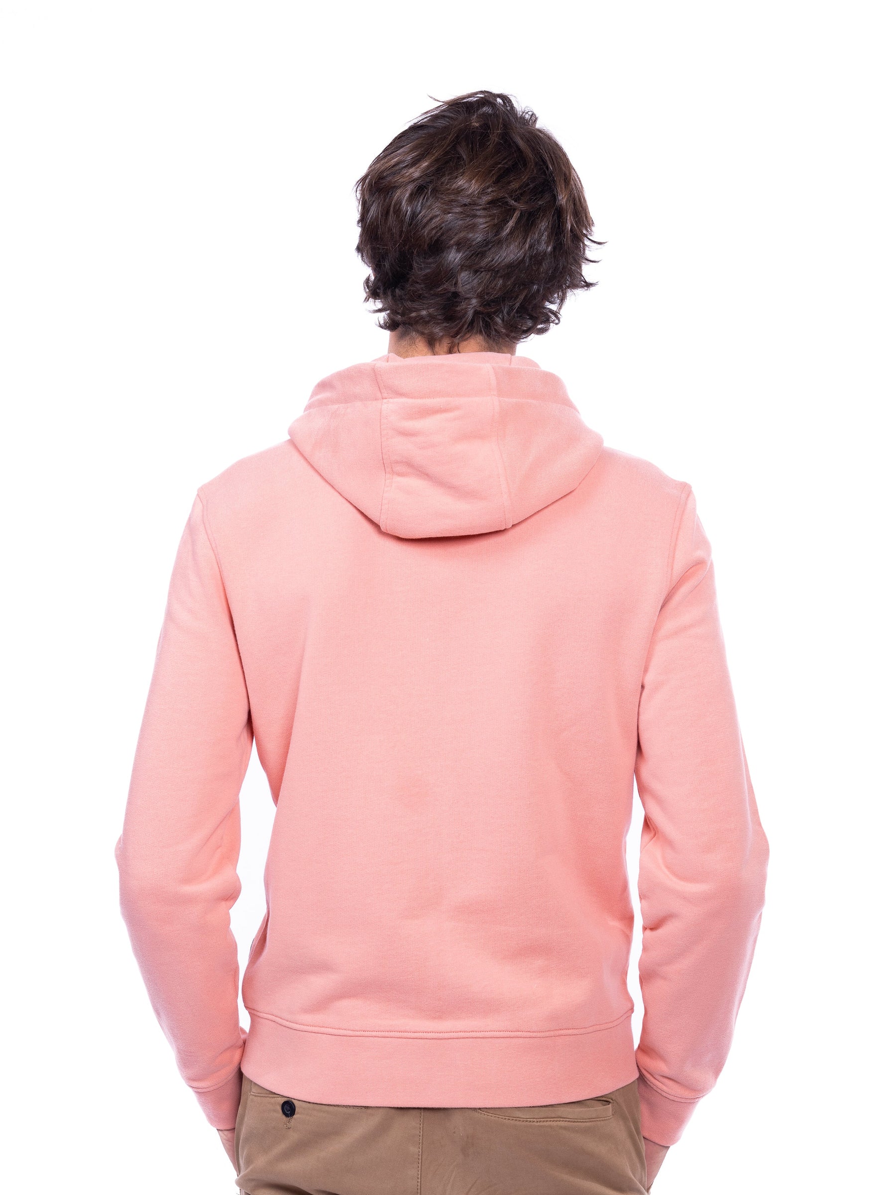 Sweat zippé corail