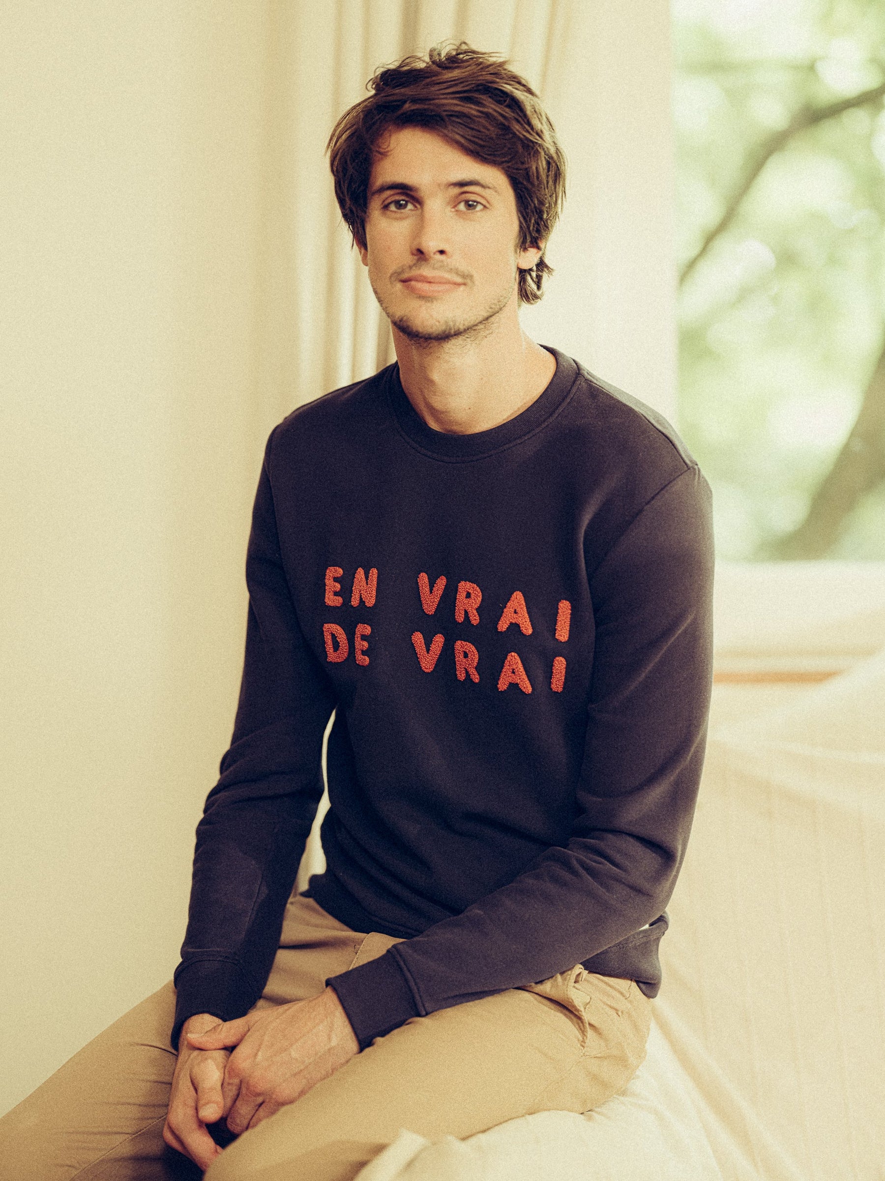 Sweat "En vrai de vrai" marine