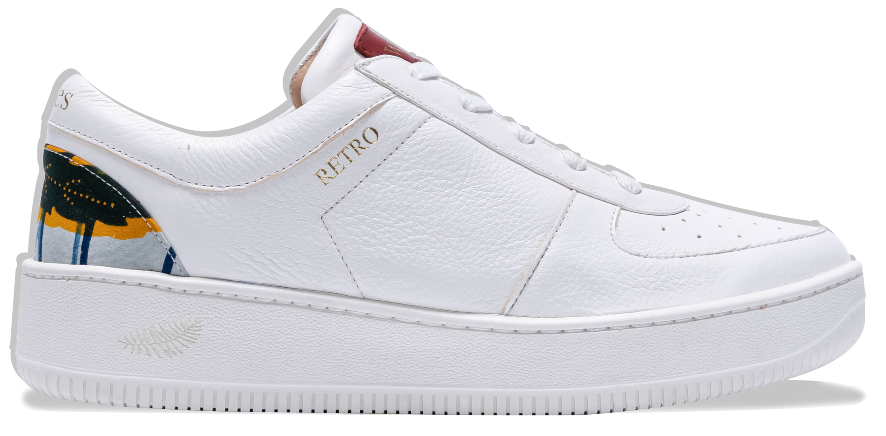 Sneakers Rétro White Floral
