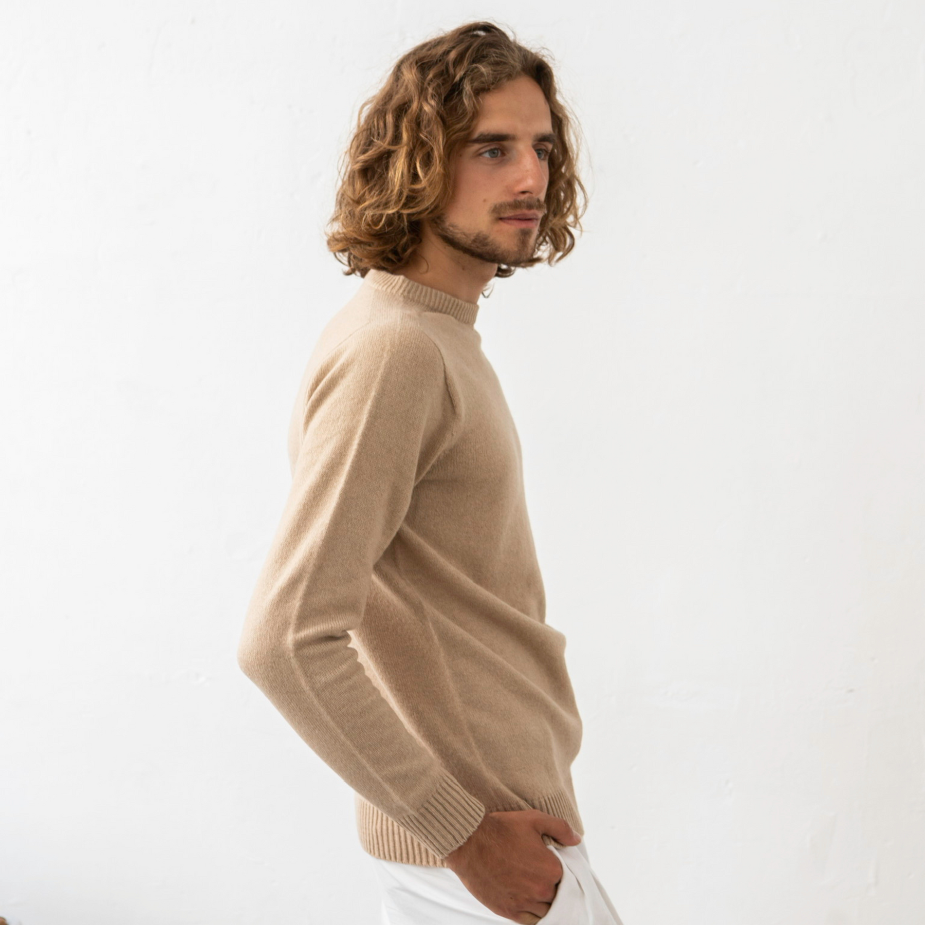 Pull mérinos recyclé col rond