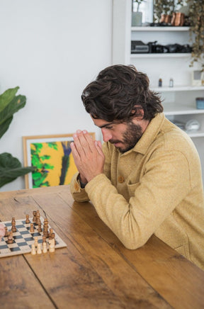 Veste Bleu Herringbone