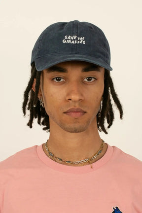 Casquette "Save the giraffes" Bleu