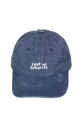 Casquette "Save the giraffes" Bleu