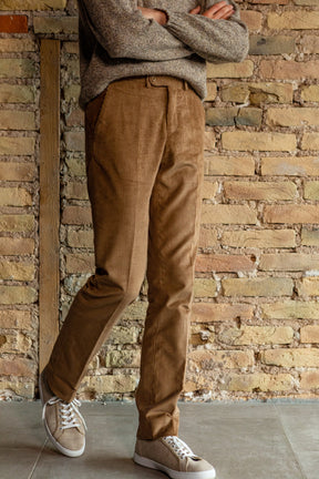 Pantalon velours côtelé anglais beige