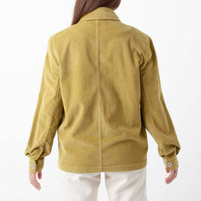 Veste velours côtelé kaki