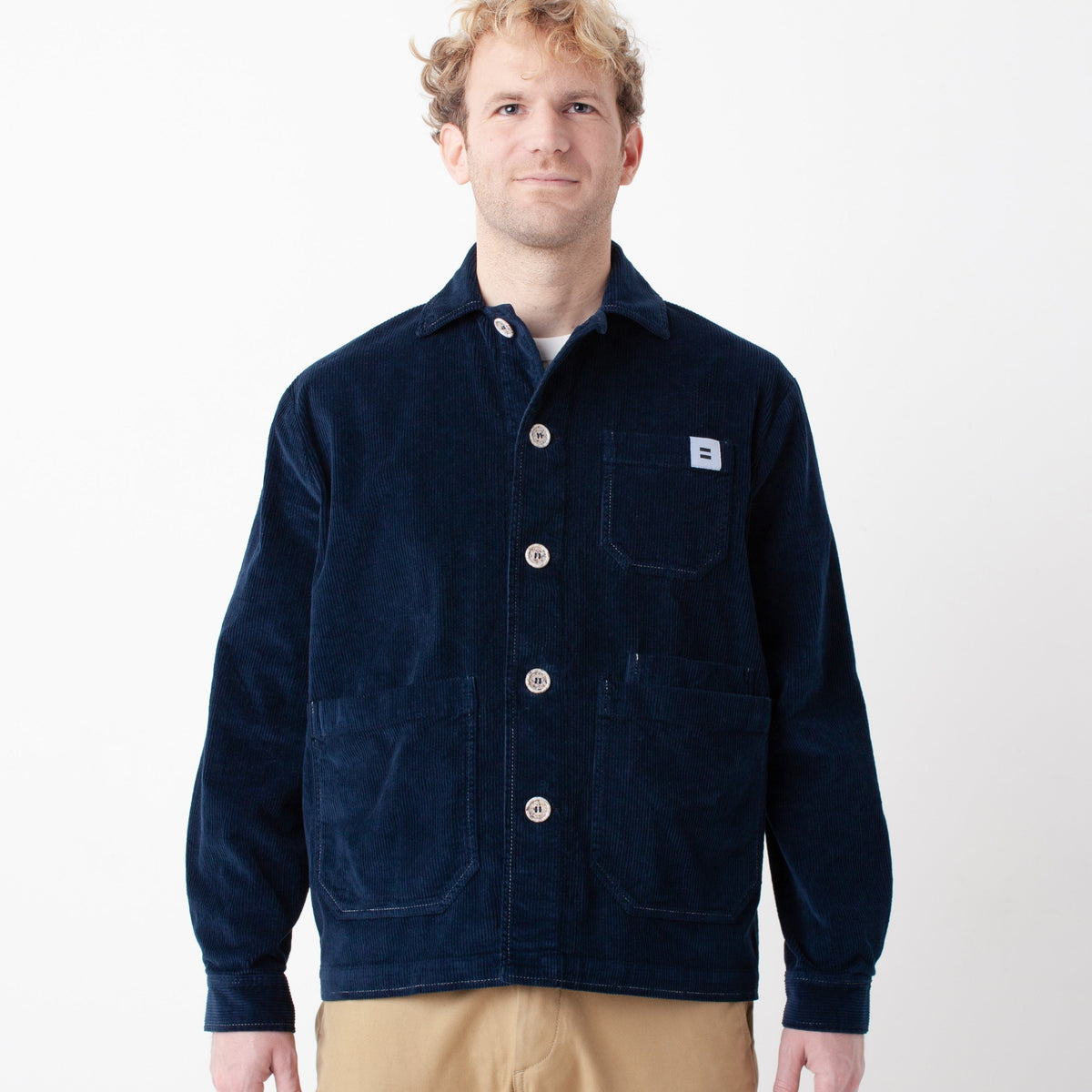 Veste velours côtelé navy