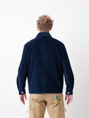 Veste velours côtelé navy