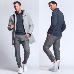 City pant sportif Frison gris chiné