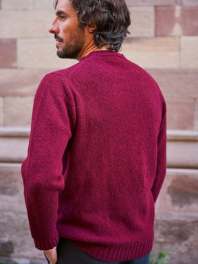 Pull Allan en laine bordeaux