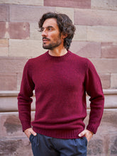 Pull Allan en laine bordeaux