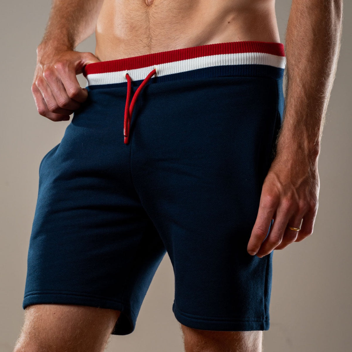 Short Bleu en coton bio pour homme B&F - My Green Sport