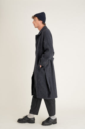 Manteau Verlaine Navy herringbone