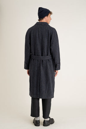 Manteau Verlaine Navy herringbone