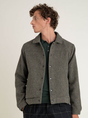 Veste Palermo Dark green herringbone