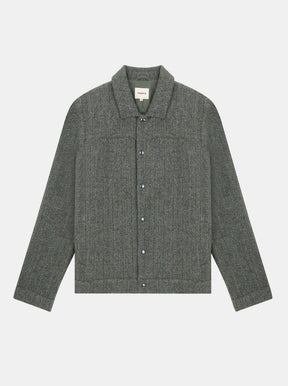 Veste Palermo Dark green herringbone