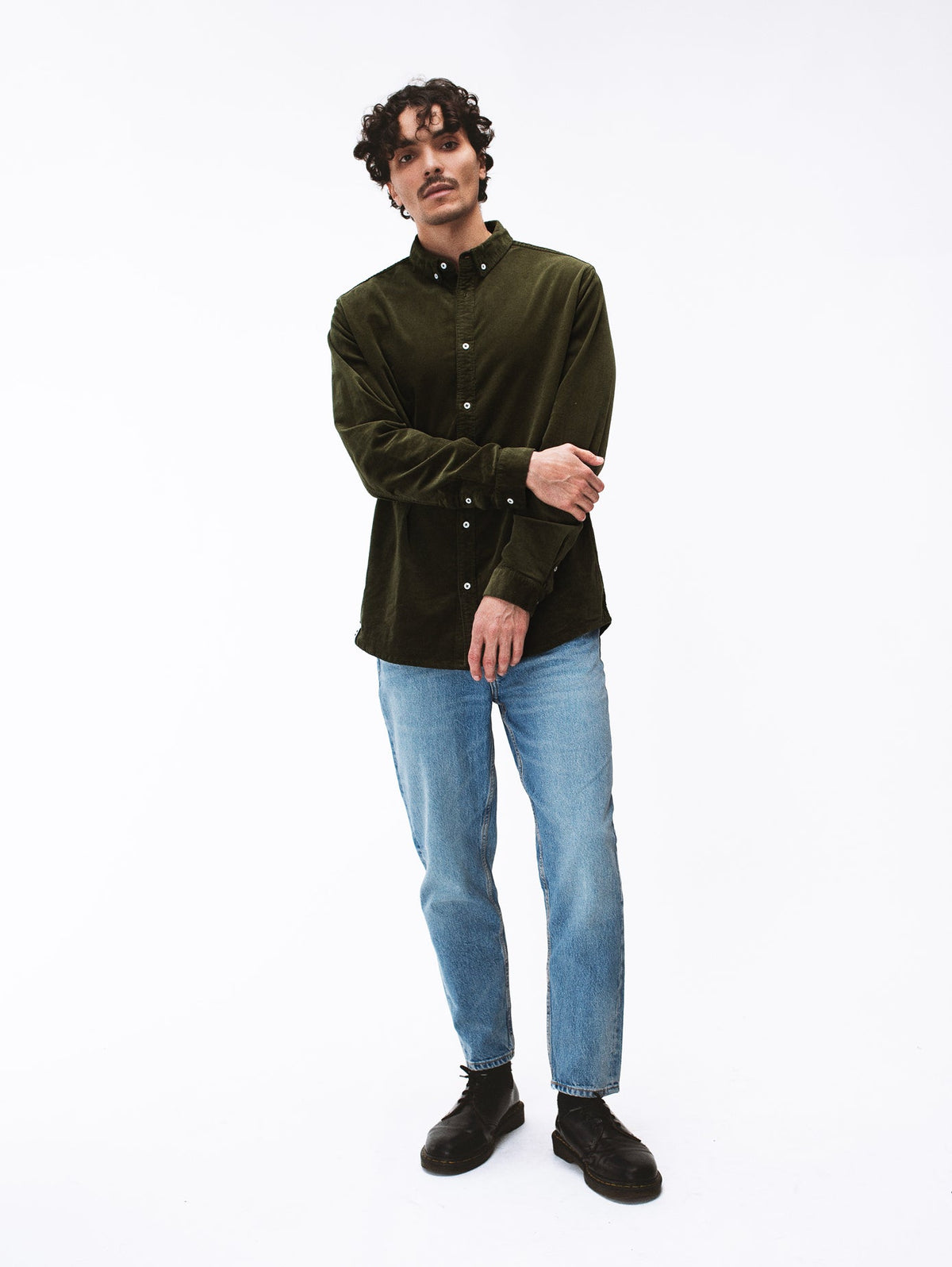 Chemise Milleraie vert olive