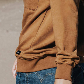 Sweat recyclé Océan camel
