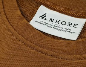 Sweat recyclé Océan camel